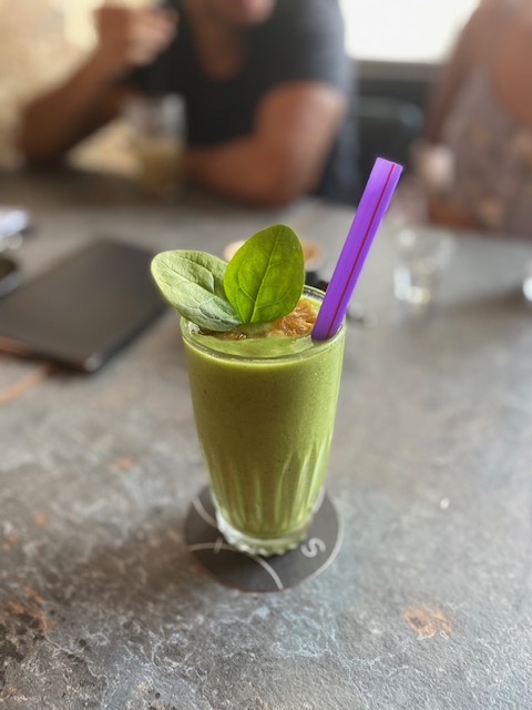 The "Green Monster" at Symmetry cafe. This won 1st prize at the Vitasoy Signature Drink Challenge 2018.
