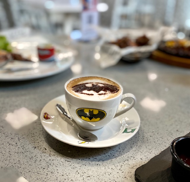 Cappuccino at DC Super Heroes Cafe