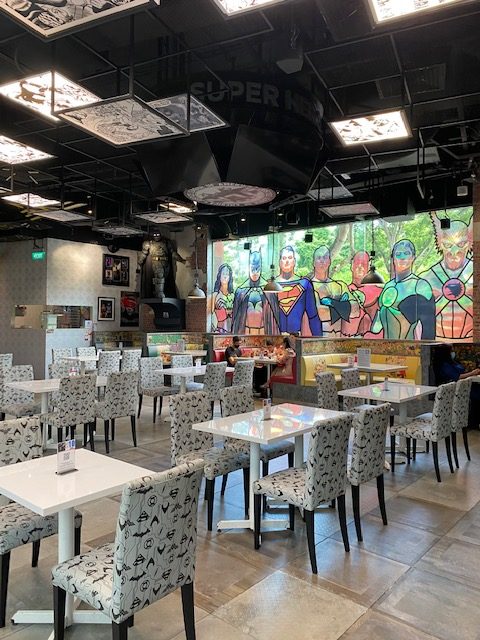DC Super Heroes Cafe layout